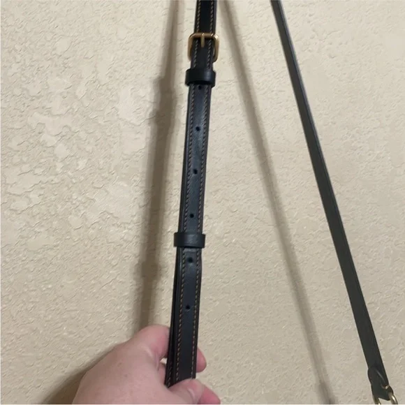 Coach Leopard Print Crossbody Bag - Black and Tan - Picture 8 of 12